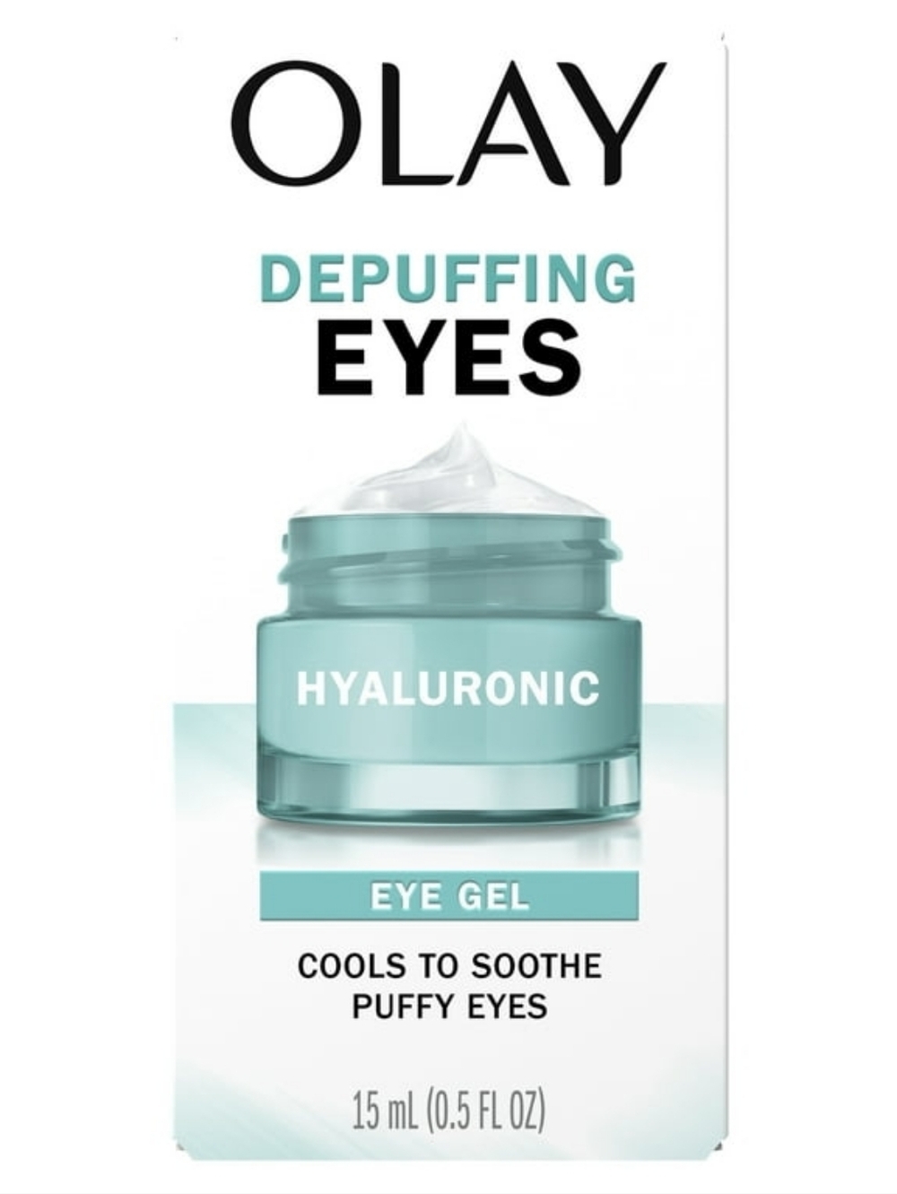 Oil of Olay Hydrating Eye Gel Hyaluronic Depuffing Cooling Full Size New BNIB